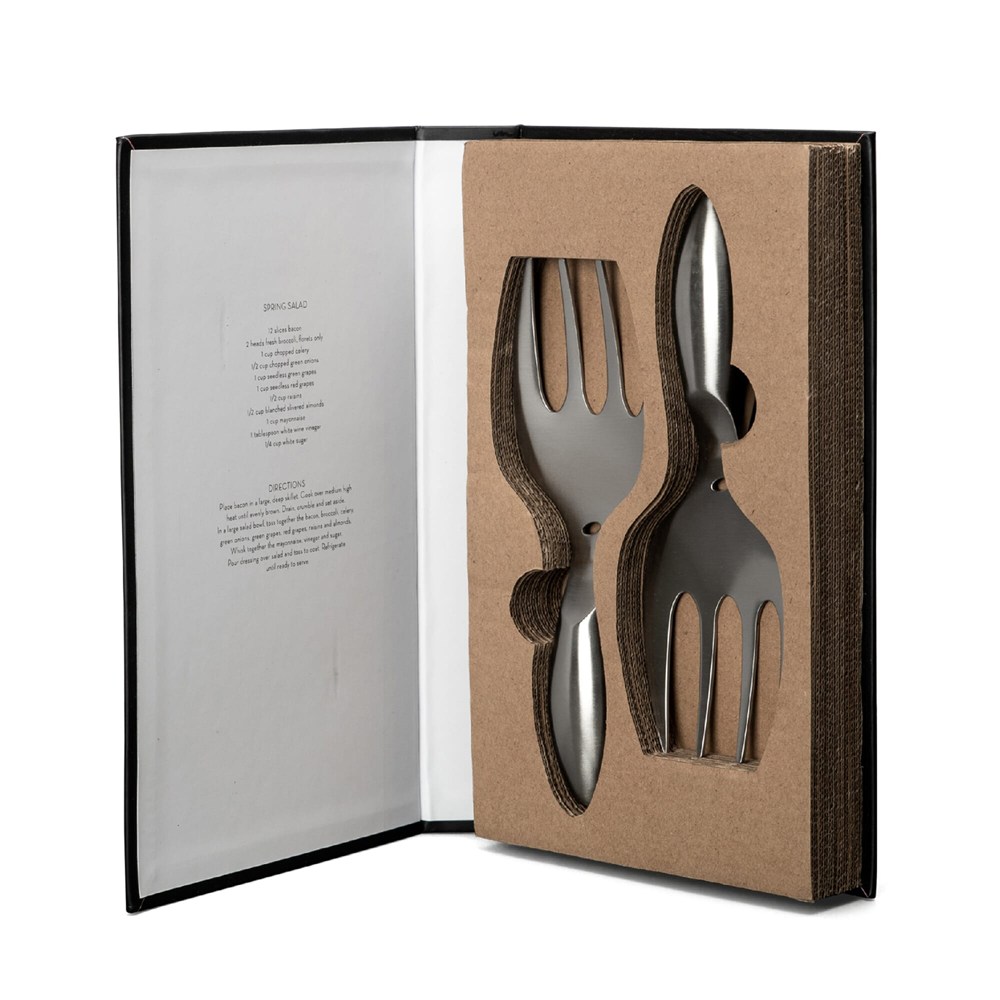 Byon Insalata Salatbesteck Steel - Silber