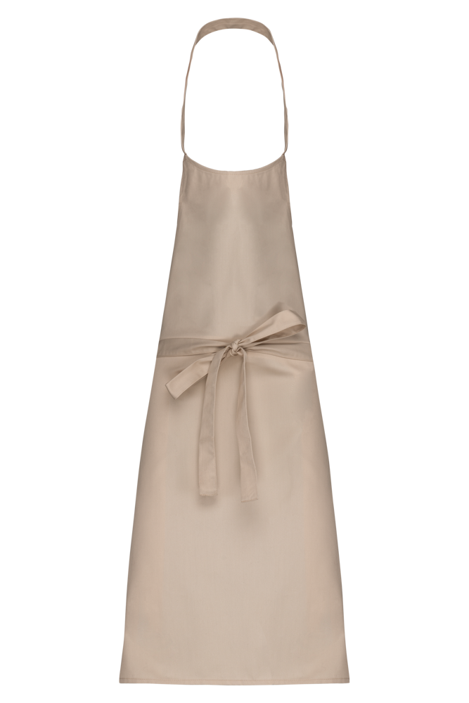 K895 - Baumwollschürze ohne Tasche - Beige