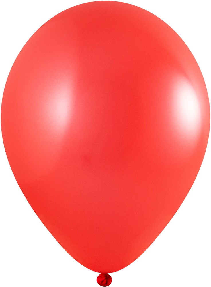 Bedruckte Ballons 85/95 cm - Ø 33 cm -11 inch - Rot Metallic (2430) (± PMS 185)