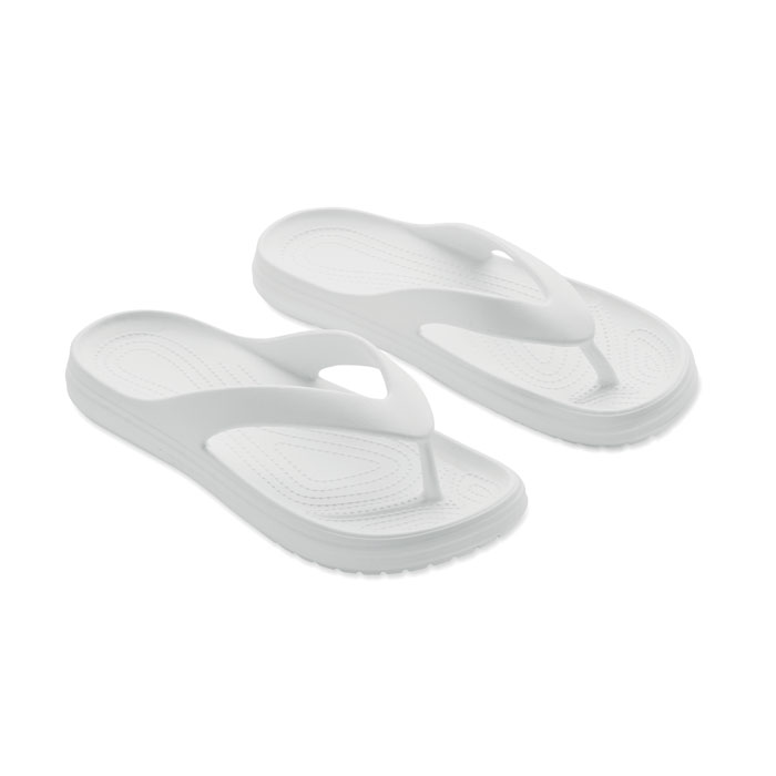 EVASLIP - Zehensandalen Größe 42/43 - weiß
