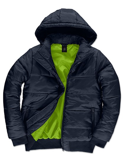B&C COLLECTION - Men´s Jacket Superhood - Navy, Neon Green