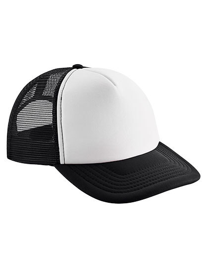 Beechfield - Junior Vintage Snapback Trucker - Black, White