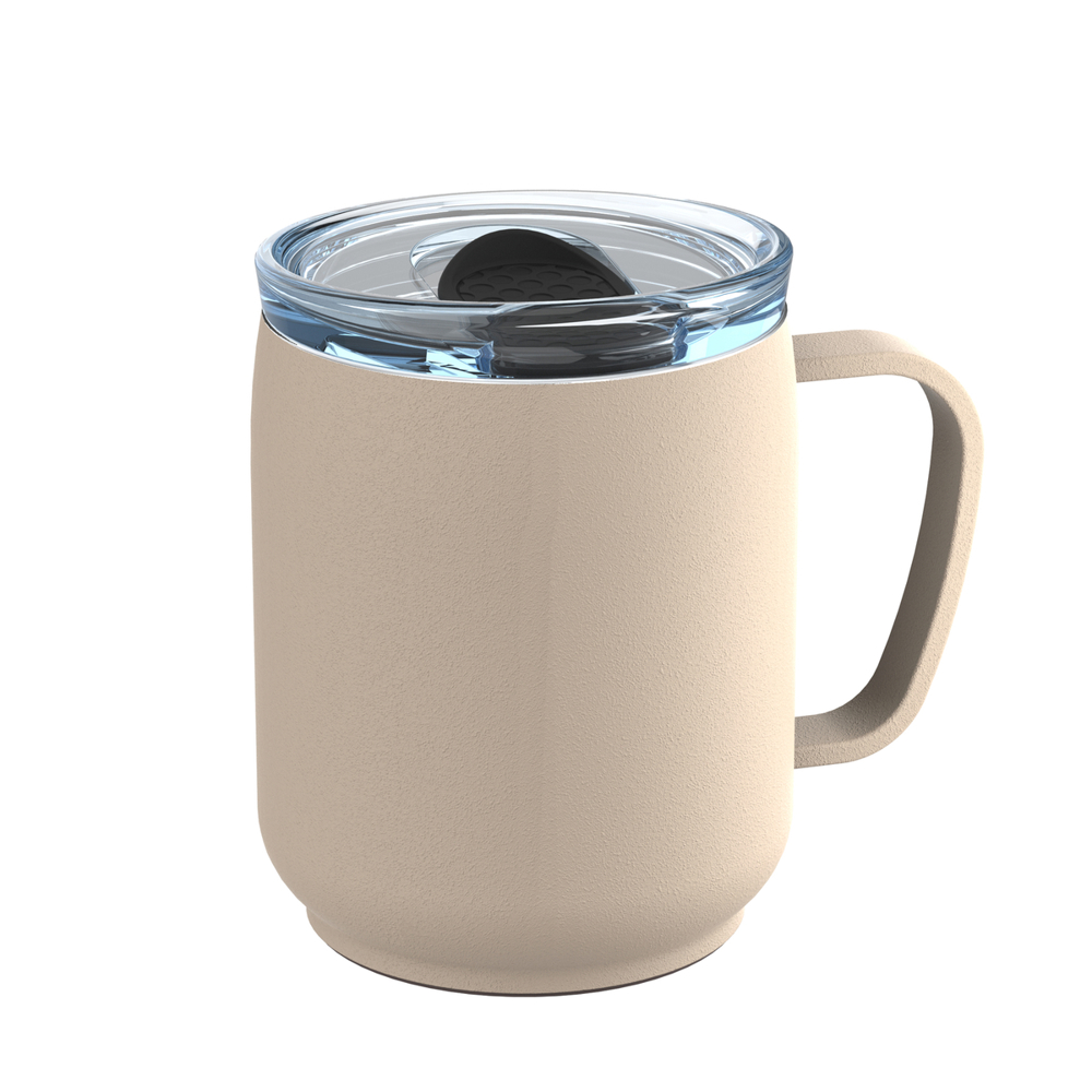 Thermobecher RETUMBLER-myNIZZA CERAMIC - schwarz, transparent, beige, weiß