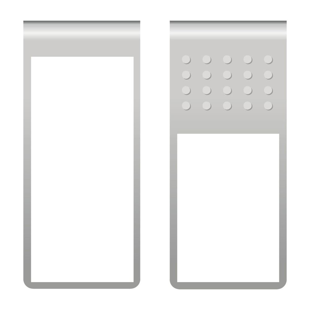 ROMINOX® Mehrweg-Büroklammer Straight Clip XL mit Noppen, idealer Mailingartikel für Dokumente, bis zu 35 Seiten Klemmkraft