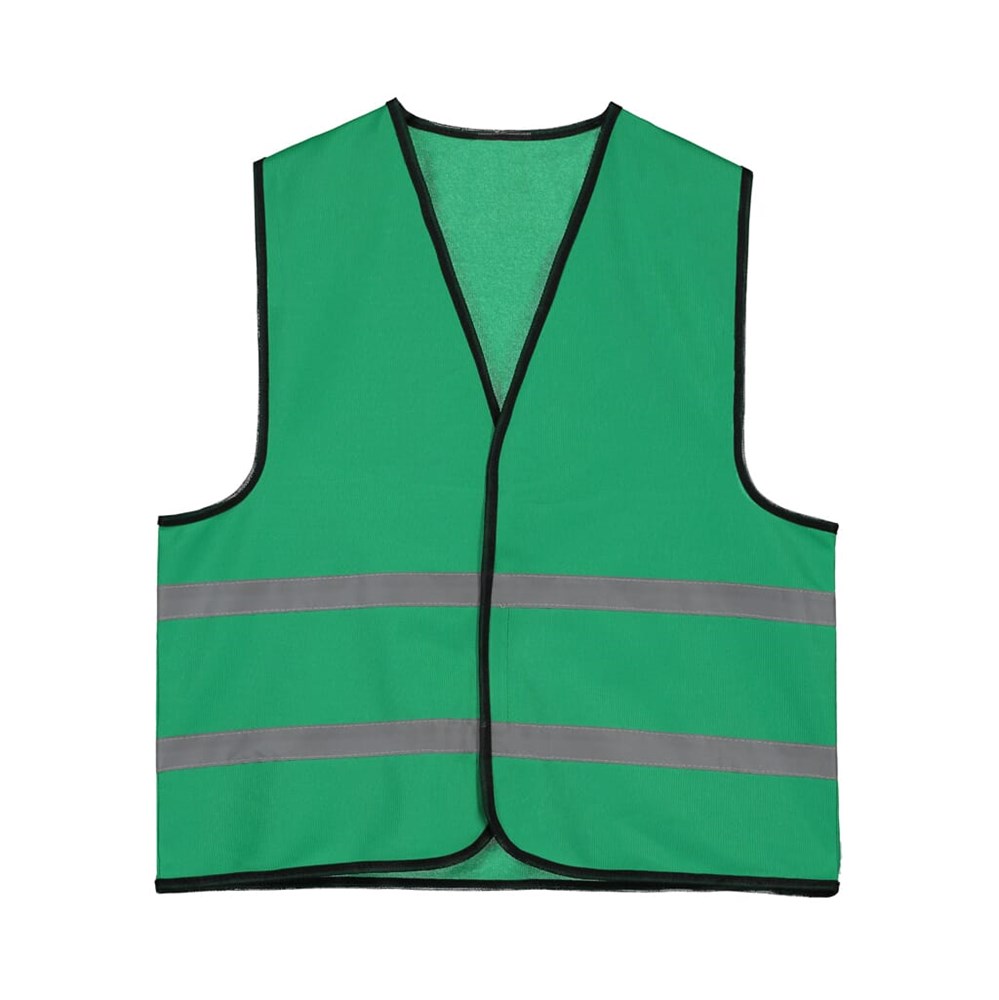 Reflektierende Kinderweste 6-12 Jahre - Flaschengrün (PMS 348C) / Flaschengrün
