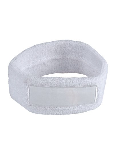 L-merch - Kopfschweißband mit Label - White