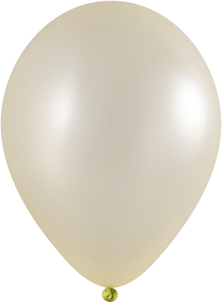 Bedruckte Ballons 85/95 cm - Ø 33 cm -11 inch - Hellgelb Metallic (2611) (± PMS 100)