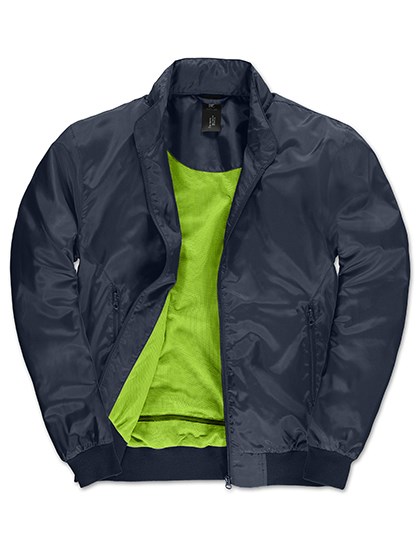 B&C COLLECTION - Men´s Jacket Trooper - Navy, Neon Green