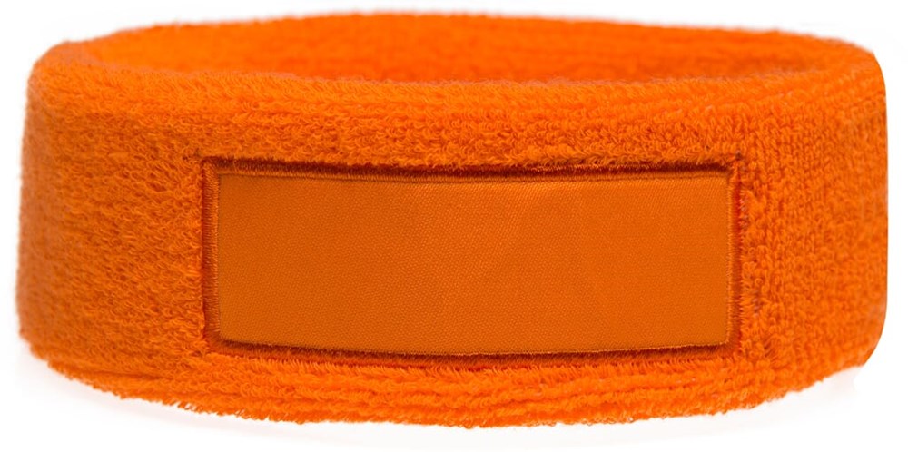 Nilton's Frottier Stirnband mit Label - Orange (PMS 165c) / Orange