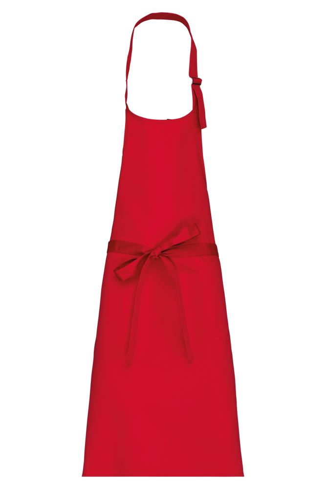 K895 - Baumwollschürze ohne Tasche - Red