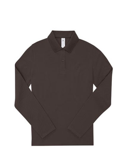 B&C BE INSPIRED - My Polo 180 Long Sleeve /Women - Roasted Coffee