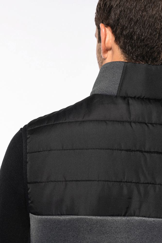 K6170 - Bodywarmer aus zwei Materialien für Herren