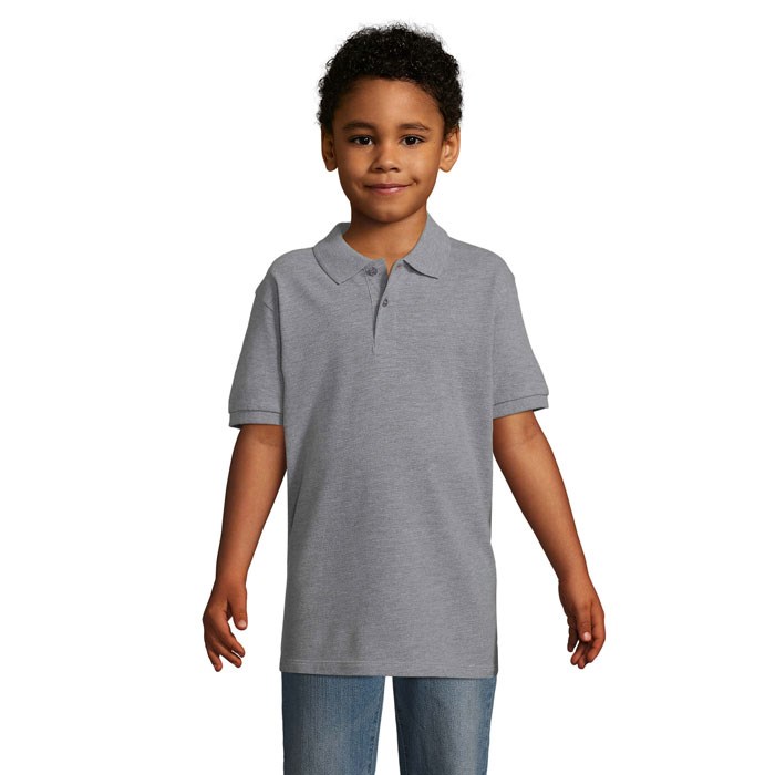 PERFECT KIDS - PERFECT KINDER POLO 180g - Grau-Melange 2