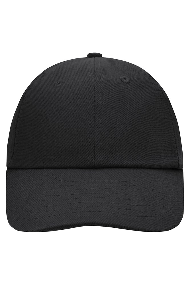 6 Panel Raver Cap - Black (ca. Pantone blackC)