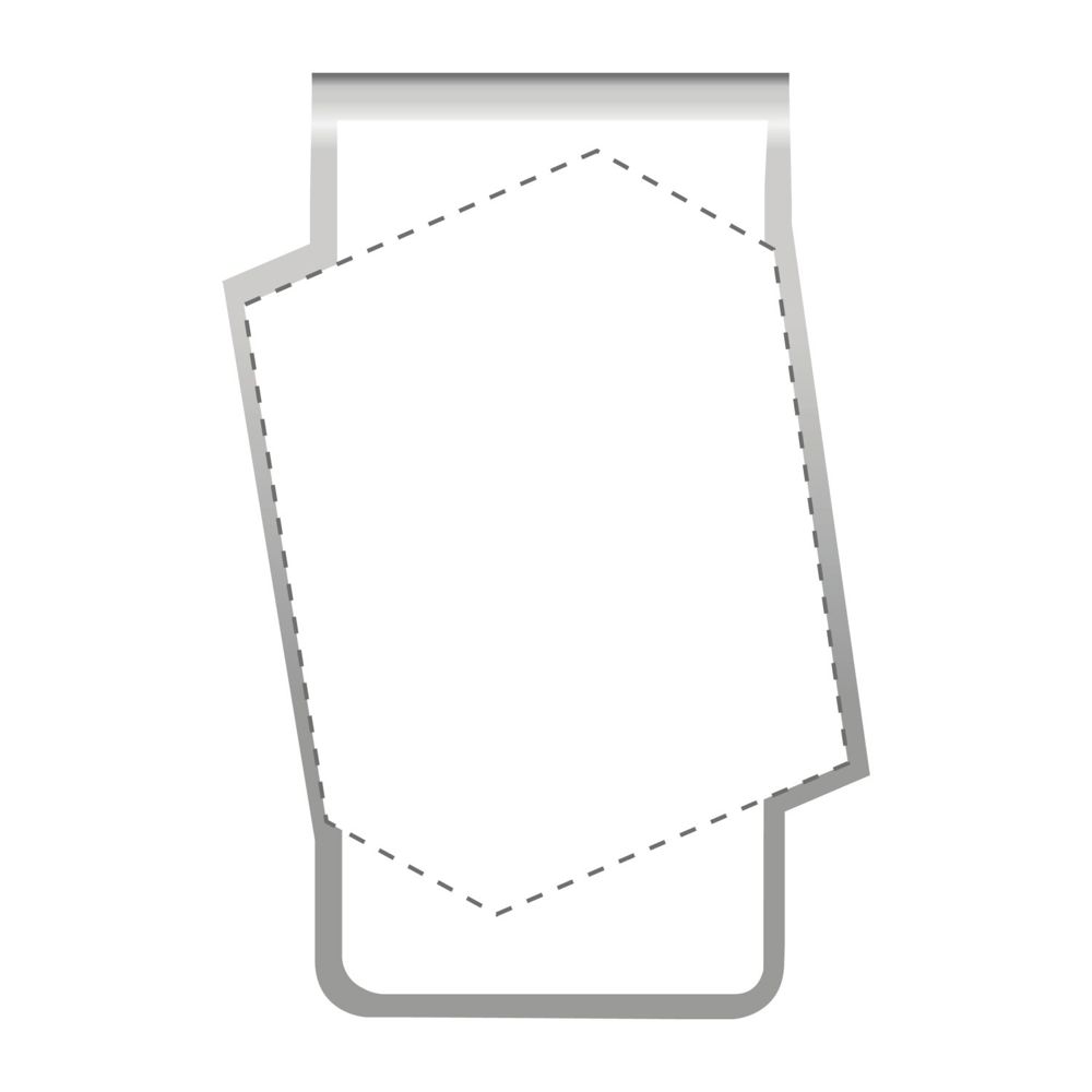 ROMINOX® Mehrweg-Büroklammer Shape Clip Variante D, idealer Mailingartikel für Dokumente, bis zu 18 Seiten Klemmkraft
