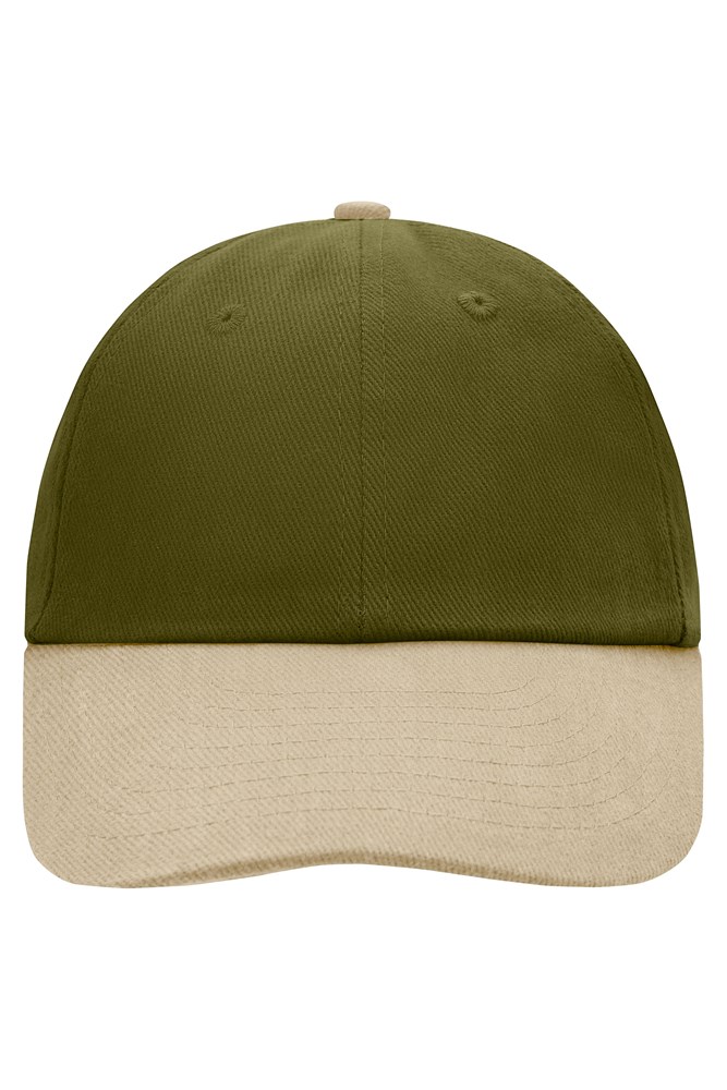 6 Panel Raver Cap - Olive/beige (ca. Pantone 5815C
16-10C)