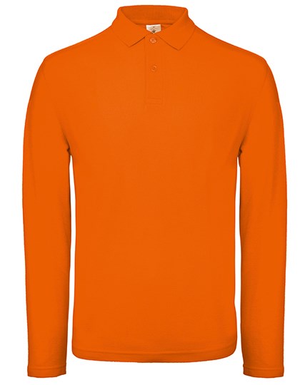 B&C BE INSPIRED - Men´s Long Sleeve Polo ID.001 - orange