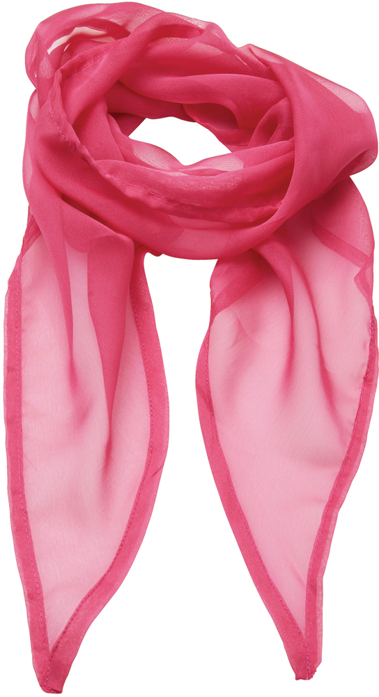 PR740 - Ladies Chiffon Scarf - Fuchsia