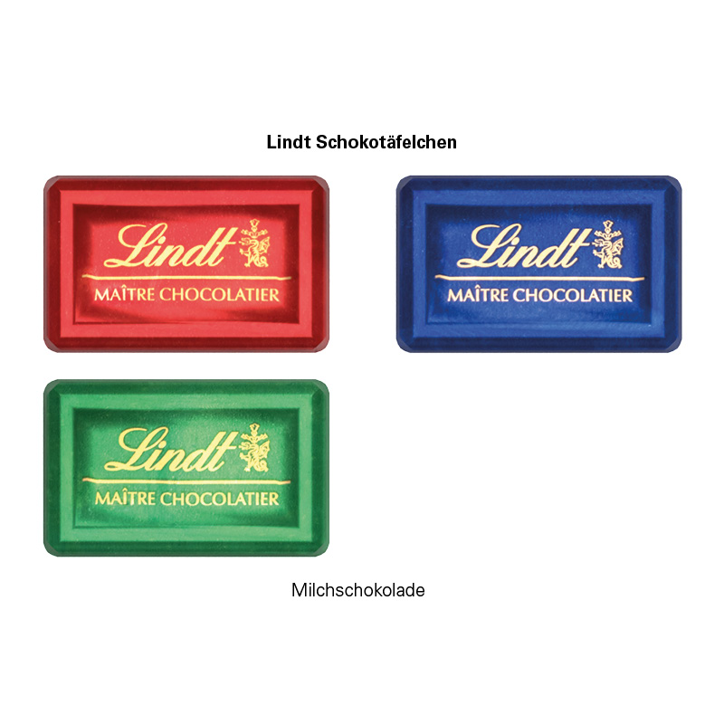 Täfelchen Adventskalender ECO, Papierblister, Lindt Schokotäfelchen