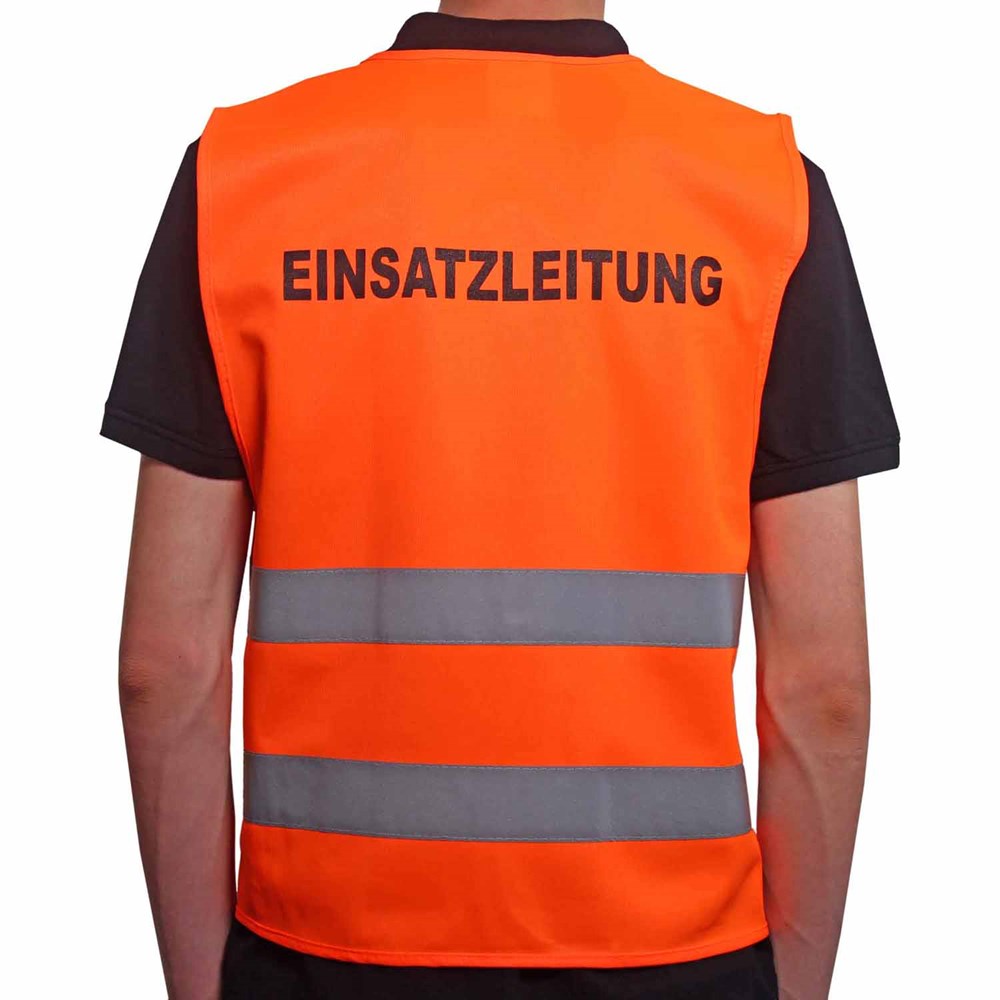 Allflash Qualitäts KFZ-Warnweste PREMIUM Einsatzleitung
