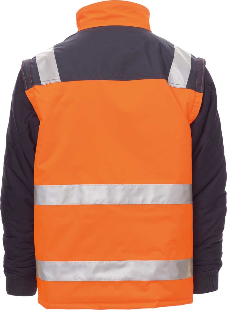 Allflash Warnjacket Hiway mit abnehmbaren Ärmeln