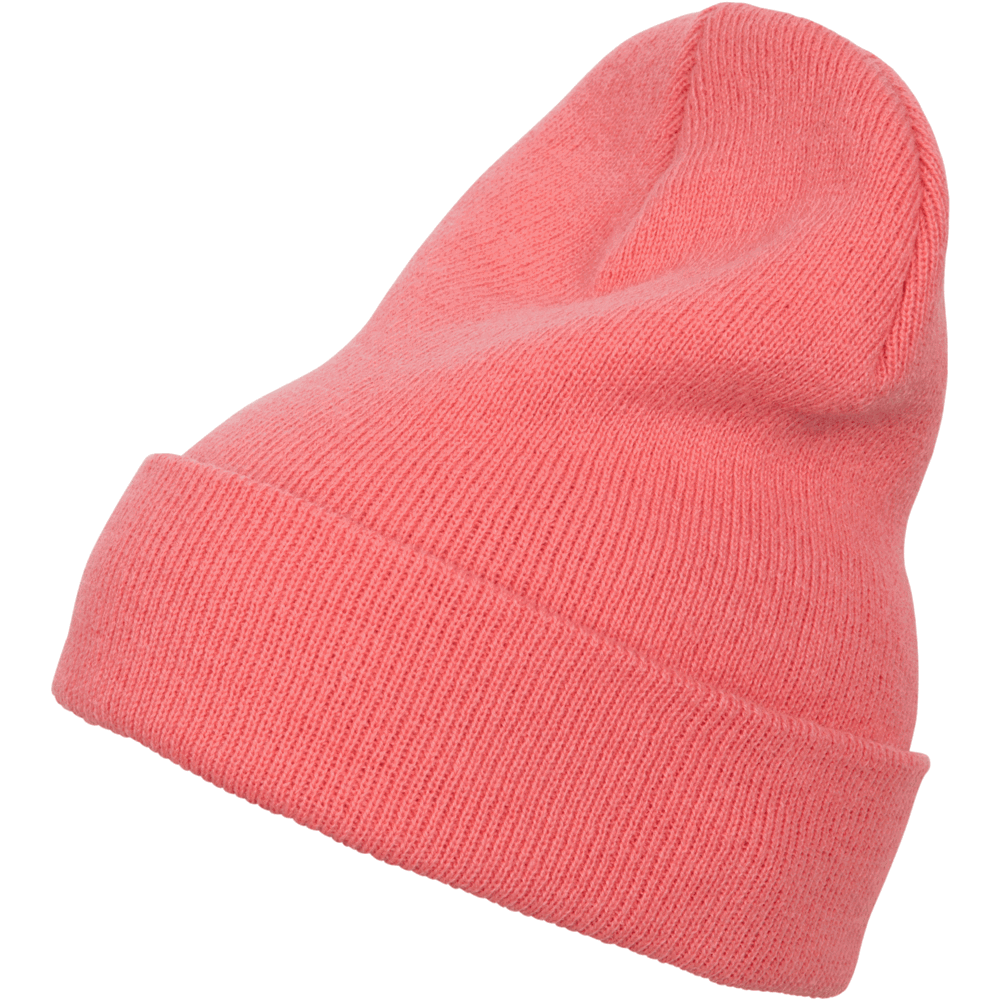 Heavyweight Long Beanie - coral