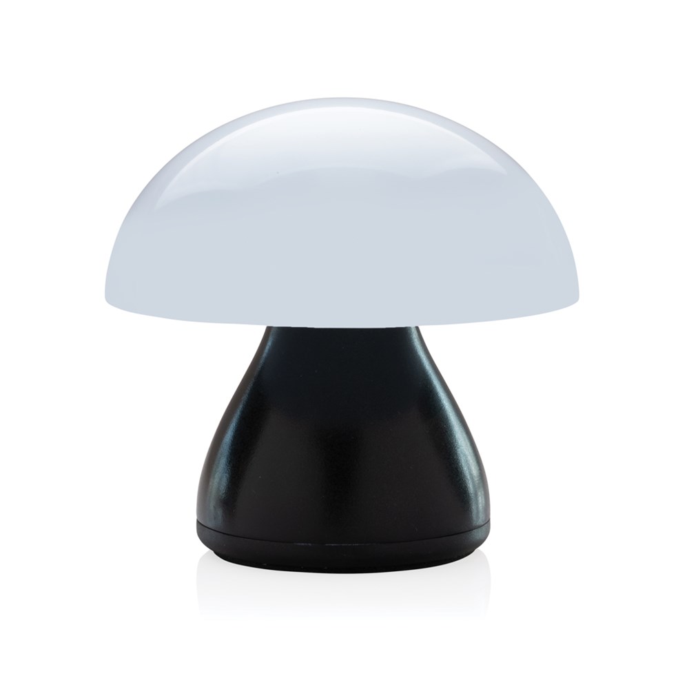 Luming wiederaufladbare USB-Tischlampe aus RCS Kunststoff - schwarz (± PMS Black)