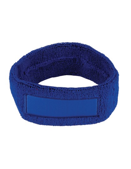 L-merch - Kopfschweißband mit Label - royal blue