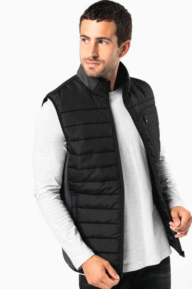 K6170 - Bodywarmer aus zwei Materialien für Herren