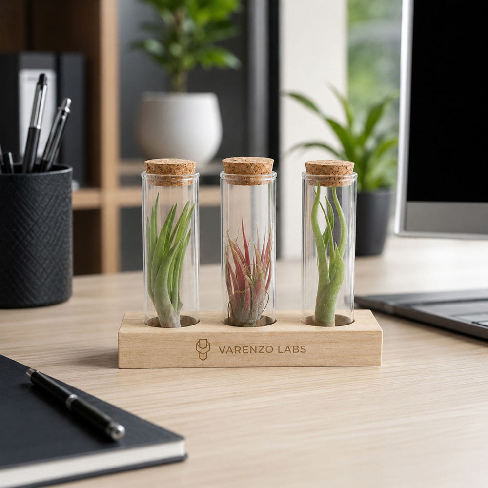 Airplant - Trio tube & wood