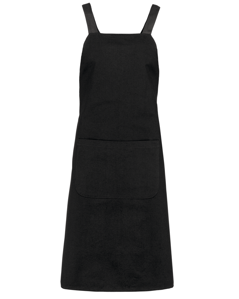 K8002 - Schürze aus Bio-Baumwolle - Black