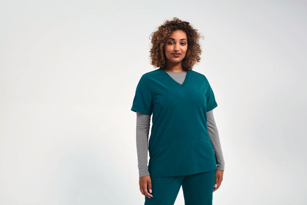 NN310 - Tunika mit Stretchanteil und kurzen Ärmeln, Damen