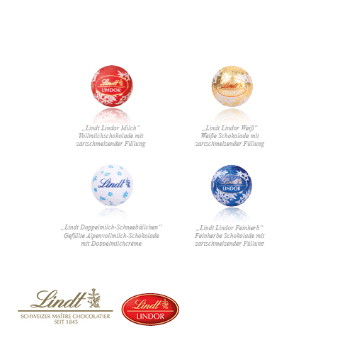 Adventskalender "Cube" mit Lindt Schokolade