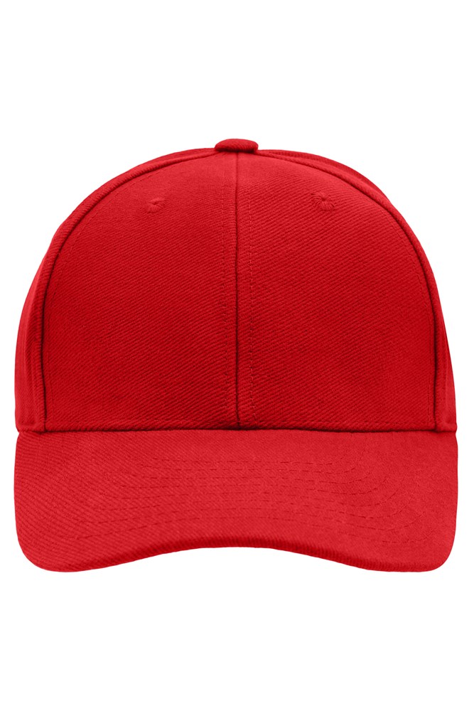 6 Panel Raver Cap Laminated - Signal-red (ca. Pantone 185C)