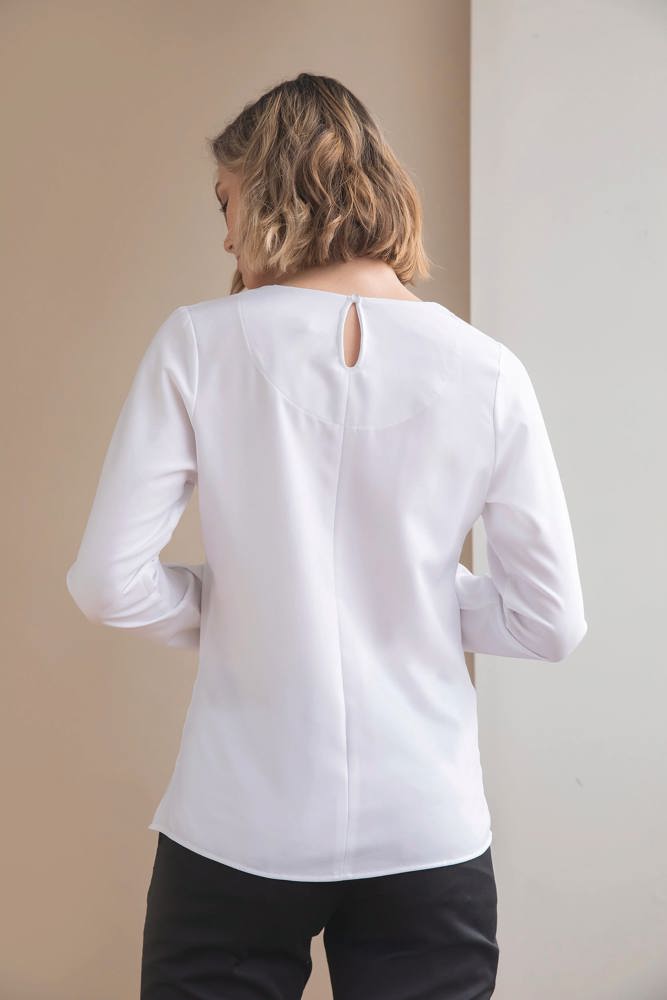 H598 - Bluse mit langen Ärmeln