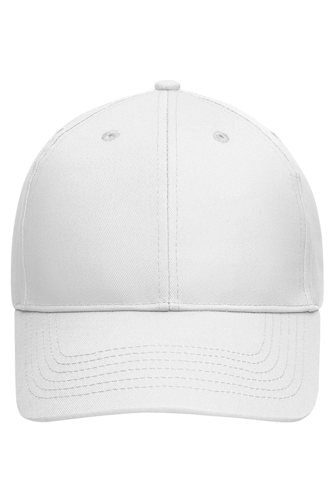 6 Panel Cap Organic Cotton - White (ca. Pantone white)