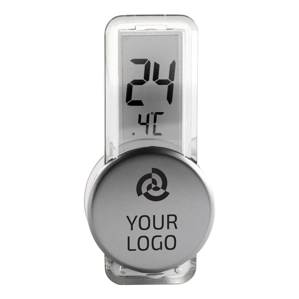 Thermometer Roxanne | Kunststoff | Saugnapf | Silber