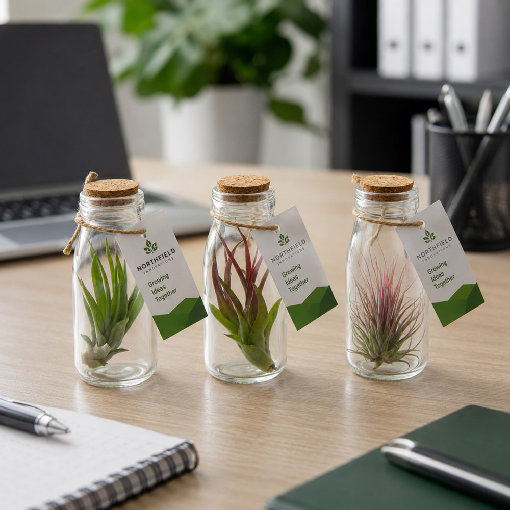 Airplant - Glass bottle large