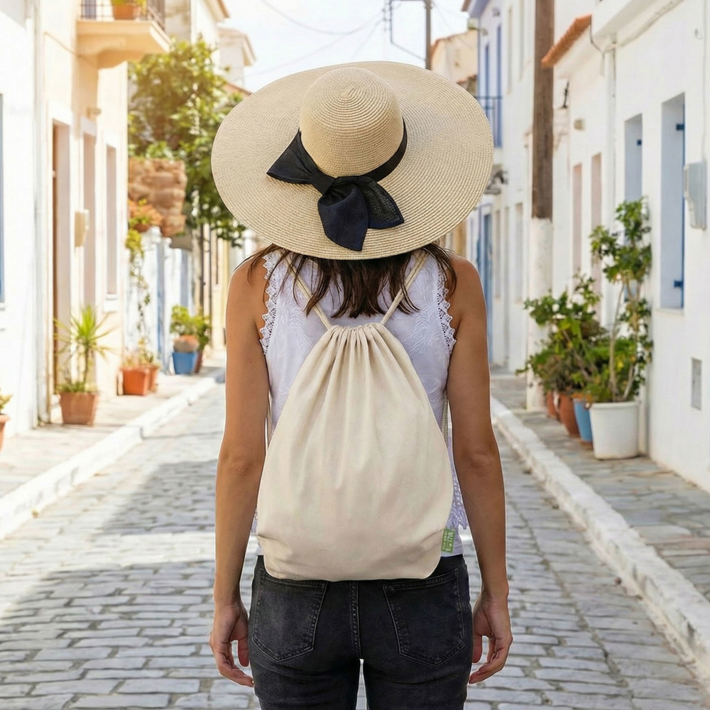 MONTREAL – Bio-Baumwollrucksack mit Kordelzug
